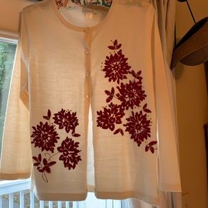 Garnet Hill Merino Wool cardigan